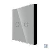 Cumpara ieftin Telecomanda touch RF433 cu 2 canale pentru &icirc;ntrerupatoare Luxion, gri