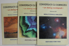 CONVERSATII CU DUMNEZEU , UN DIALOG NEOBISNUIT , VOLUMELE I - III de NEALE DONALD WALSCH , 1999 - 2000 foto