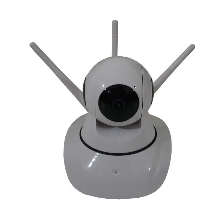 Camera de supraveghere cu IP , Wi-Fi , rotativa 360 grade , 720p , suport microSD card , alb