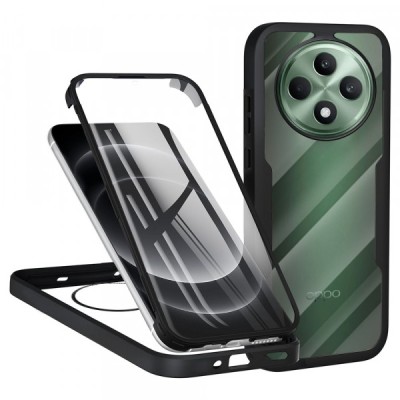 Husa pentru Oppo Reno12 FS 5G / Reno12 FS 4G / Reno12 F 4G / Reno12 F, Techsuit, ColorVerse 360, Neagra foto