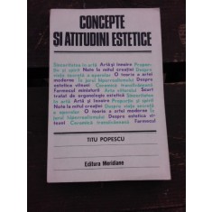 CONCEPTE SI ATITUDINI ESTETICE - TITU POPESCU