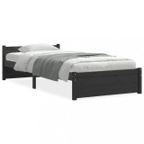 Cumpara ieftin Cadru de pat, negru, 90x200 cm, lemn masiv