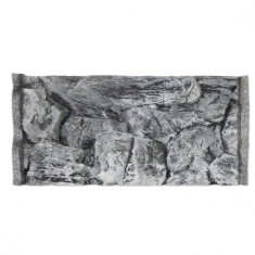 Fundal acvariu 3D 60x30cm - GRI PIATRA foto