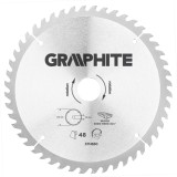 Disc circular pentru lemn Graphite 216x30 mm, 48 dinti HM/vidia