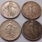 Lot Franta argint ( 1 Franc 1901, 1916, 1917, 1918 )