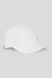 Karl Lagerfeld șapcă de baseball din bumbac IKON culoarea alb, uni, A3W33139