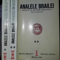 Analele Brailei-Revista de cultura regionala-vol.1 si 2-2007