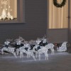 Renii LED 7 pcs Alb țesătură