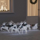Cumpara ieftin Renii LED 7 pcs Alb țesătură