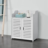 Dulap baie Trosa 2 W alb WPC [en.casa] HausGarden Leisure, [en.casa]