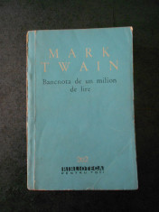 MARK TWAIN - BANCNOTA DE UN MILION DE LIRE foto