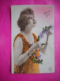 HOPCT 12158 -FELICITARE VECHE -FEMEI FRUMOASE -FRANTA -EUROPA - -ROMANTICA- -CIRCULATA