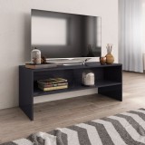 Comoda TV, gri foarte lucios, 100 x 40 x 40 cm, PAL GartenMobel Dekor, vidaXL