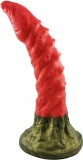 Dildo No.11 Fantasy Beasts, Silicon Premium, Rosu/Verde, 25 cm