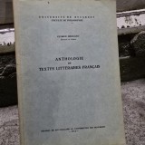 Anthologie de textes litteraires francais - George Hanganu