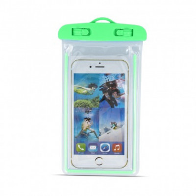 Husa Universala Smartphone Subacvatica (4,8 inch - 5,8 inch) Verde foto