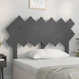 vidaXL Tăblie de pat, gri, 122,5x3x80,5 cm, lemn masiv de pin