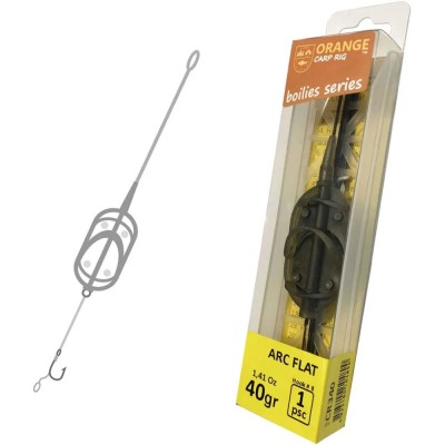 Montura Feeder Orange Method Arc Flat 40g, Nr.4 foto