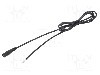 Cablu alimentare DC, cabluri, DC 5,5/2,5 soclu, negru, 0,25m, WEST POL - S25-TT-C075-025BK