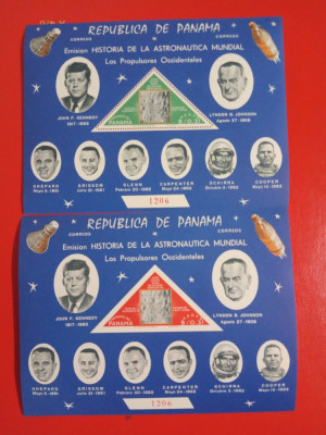PANAMA, SPACE KENNEDY - COLIȚE PERF./IMPERF. MNH foto