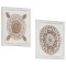 vidaXL Panouri de perete sculptate manual, 2 buc., 40x40x1,5 cm, MDF