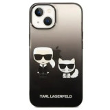 Cumpara ieftin Husa Cover Karl Lagerfeld Gradient Karl &amp; Choupette pentru iphone 14 Plus Black