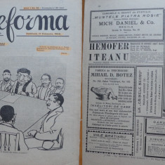 Reforma, revista politica ilustrata, an I, nr. 22, 1908, desene de Ary Murnu