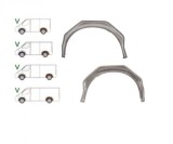 Pasaj interior roata spate, contra aripa Ford Transit (V184/5), 05.2000-04.2006, montare spate, stanga, galvanizat; exterior, RapidAuto, Rapid