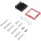Radiator Extrudat cu Aripioare Negru 27x27x9.5mm