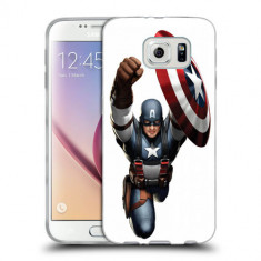 Husa Samsung Galaxy S7 G930 Silicon Gel Tpu Model Captain America Figure foto