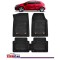 Covorase Auto TeamCar&reg; Kia Rio UB (2011-2017) - Negru - Cauciuc Rezistent Tip Tavita