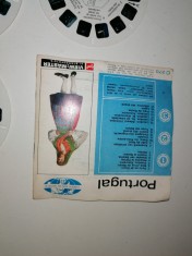 LOT 7 DIAPOZITIVE CIRCULARE VIEW MASTER 3D - MONT ST MICHEL , PORTUGALIA , PARIS