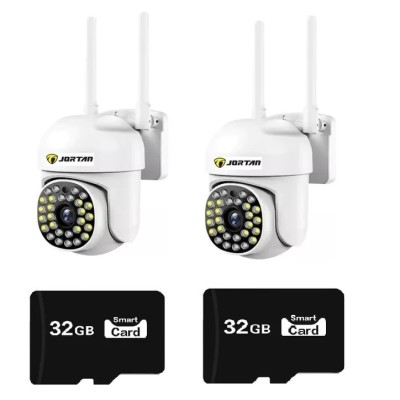 Set doua Camere de supraveghere IP wireless Jortan JT-8161QJ + 2 carduri 32GB foto