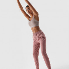 Pantaloni de antrenament cu uscare rapidă pentru femei - roz pudrat