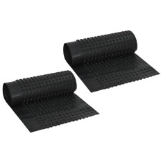 vidaXL Membrana de drenaj cu crampoane 2 buc, 0,5x20 m, HDPE, 400 g/m? foto