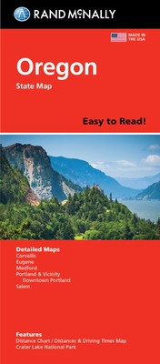 Rand McNally Easy to Read: Oregon State Map foto