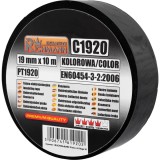 Banda izolatoare colorata Richmann Exclusive 10m x 19mm, rezistenta, ignifuga, pentru fire electrice si cabluri