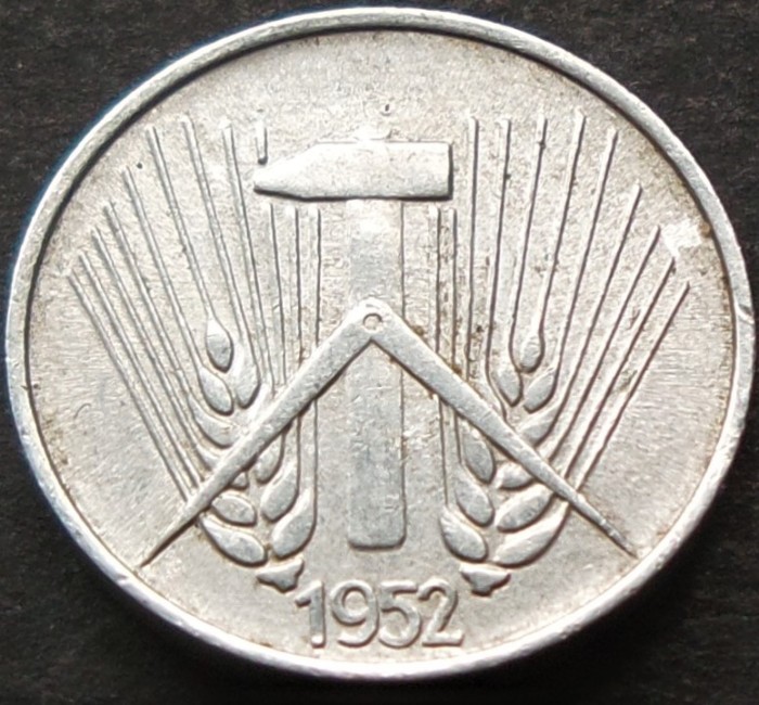 Moneda 1 PFENNIG RDG - GERMANIA DEMOCRATA, anul 1952 *cod 1574