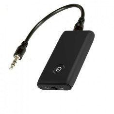 Receptor Transmitator Bluetooth Techstar&reg; J40, Bluetooth 5.0, Microfon Incorporat, CVC, AUX, Acumulator Incorporat, HandsFree, MicroUSB