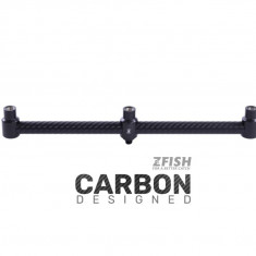 Buzz Bar Aluminiu cu design Carbon 3 posturi 30 cm. - Zfish