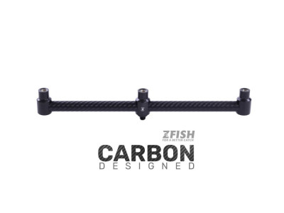 Buzz Bar Aluminiu cu design Carbon 3 posturi 30 cm. - Zfish foto