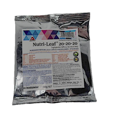 Nutri-leaf 20-20-20 100gr, ingrasamant tip NPK echilibrat foto