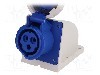 Conector alimentare AC, IEC 60309, IP67, 16A, 230V AC, 3 pini, PCE - 1132-6
