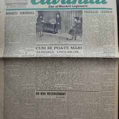 Cuvantul , ziar al miscarii legionare , 11 ianuarie 1941 , nr. 86