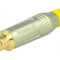 Mufă RCA Mamă Aurită pentru Lipire Gri 3-7mm