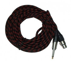 Cablu microfon, jack 6,3mm tata - XLR mama, 5m - 402224 foto