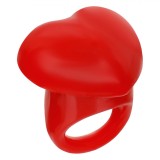 Inel Silicon, Inimă Roșie cu Lumină, Fete, Baterii Incluse, Oem