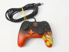 Controller cu fir Nintendo Switch PC PowerA character series Bowser foto