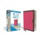 NIV, Thinline Bible, Compact, Imitation Leather, Pink/Brown, Red Letter Edition