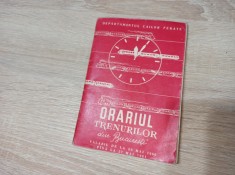 ORARUL TRENURILOR DIN BUCURESTI 1960- 1961